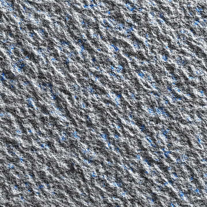 Felt Featuring Soft Gray Fibers with Blue Flecks seamless PBR texture preview