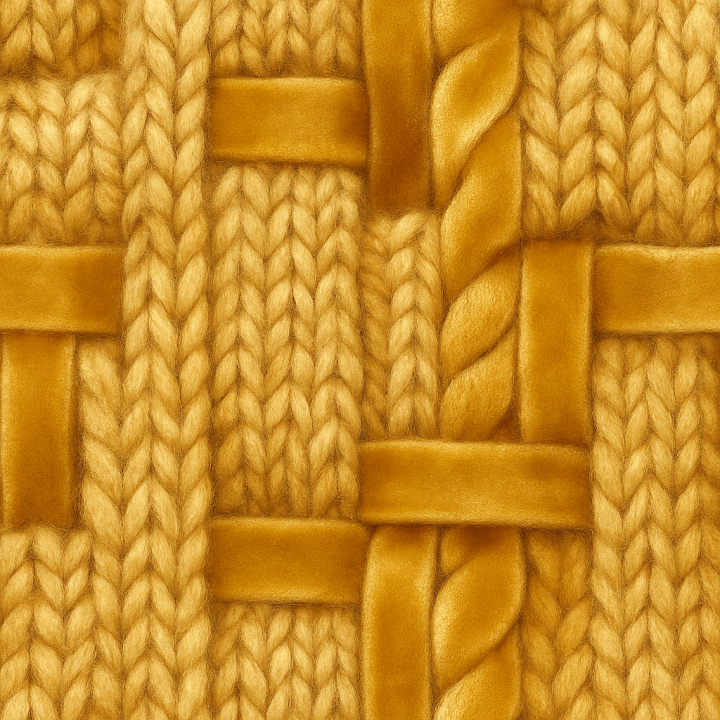 Knitted Wool Cozy Fuzzy Knit Fabric seamless PBR texture preview