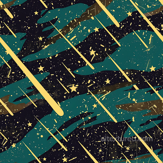 Stylized Cosmic Camouflage PBR Texture with Starry Night Pattern Color Camouflage texture preview