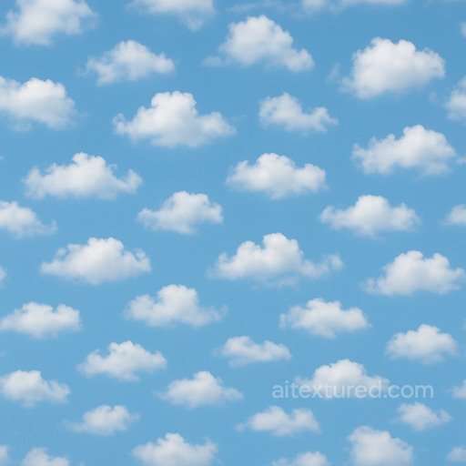 Clear Cloud Seamless Texture seamless Clouds PBR texture