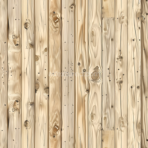Preview — Seamless 3D PBR Light Pine Wood Planks Texture with Natural Knots and Grain