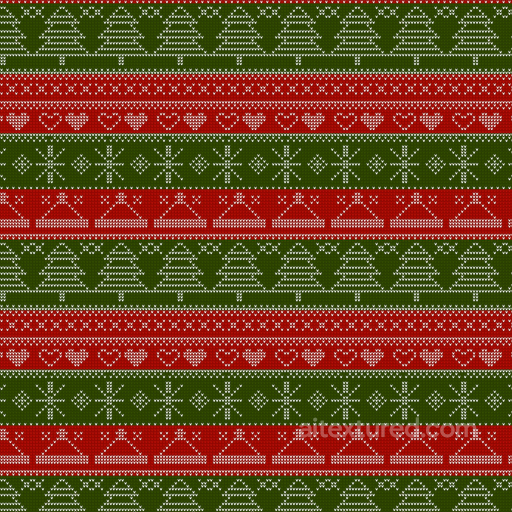 Knitted Christmas Fabric Texture with Trees and Hearts Pattern seamless All Christmas Digital paper PBR texture