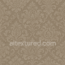 seamless Seamless 3d texture pbr 8k damask baroque ornate wallpaper with embossed jacquard textile weave and matte finish texture 8k free download PBR