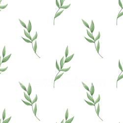 seamless Seamless 3D PBR Watercolor Greenery Texture with Delicate Leaves Pattern texture 8k free download PBR