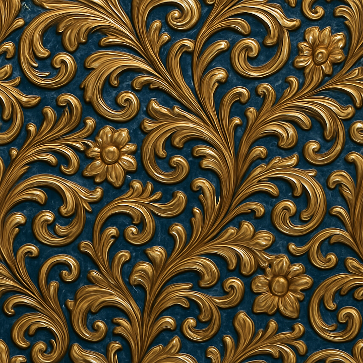 Ornate Glossy Paint seamless PBR texture preview