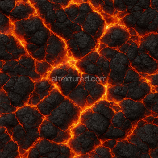 Photorealistic Magma Texture