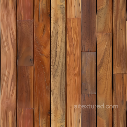 Wood PBR Texture with Polished Mixed Hardwood Floorboards seamless Wood PBR texture