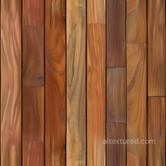 Wood PBR Texture with Polished Mixed Hardwood Floorboards Wood texture preview