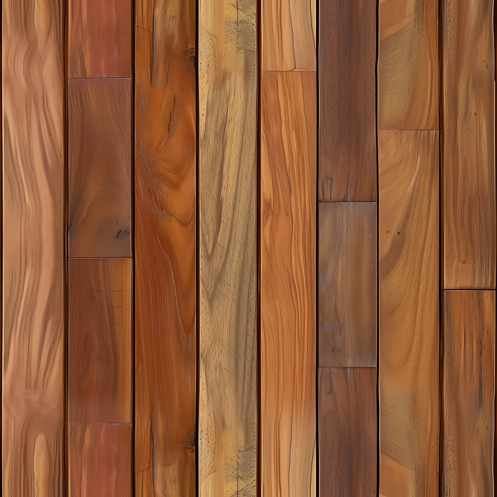 Wood with Polished Mixed Hardwood Floorboards seamless PBR texture preview