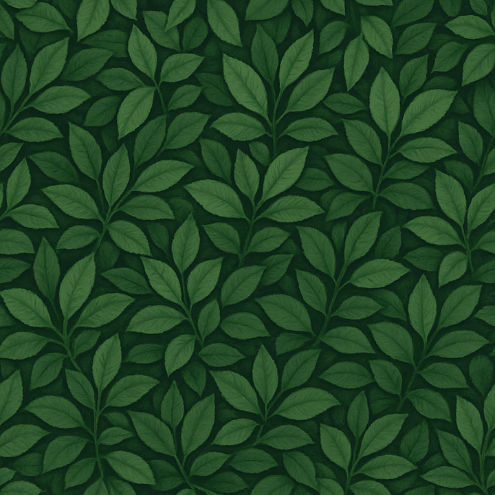 Patterned Dense Foliage seamless PBR texture preview