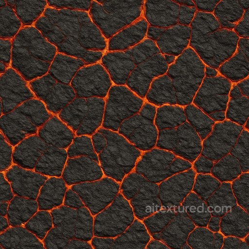 Dry Magma Texture seamless Lava PBR texture