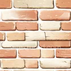 seamless Seamless 3D Cracked Brick Wall PBR Texture with Subtle Holes and Earth Tone Variations texture 8k free download PBR