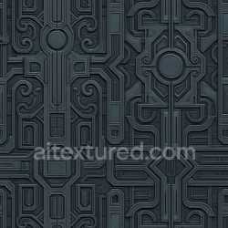 seamless Ornate Futuristic Panel Texture Seamless texture 8k free download PBR