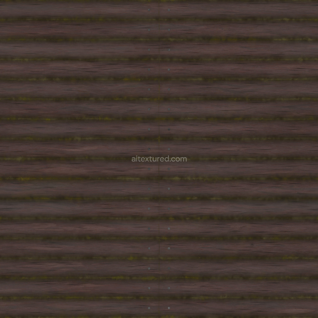 Seamless wood siding PBR texture in dark tones