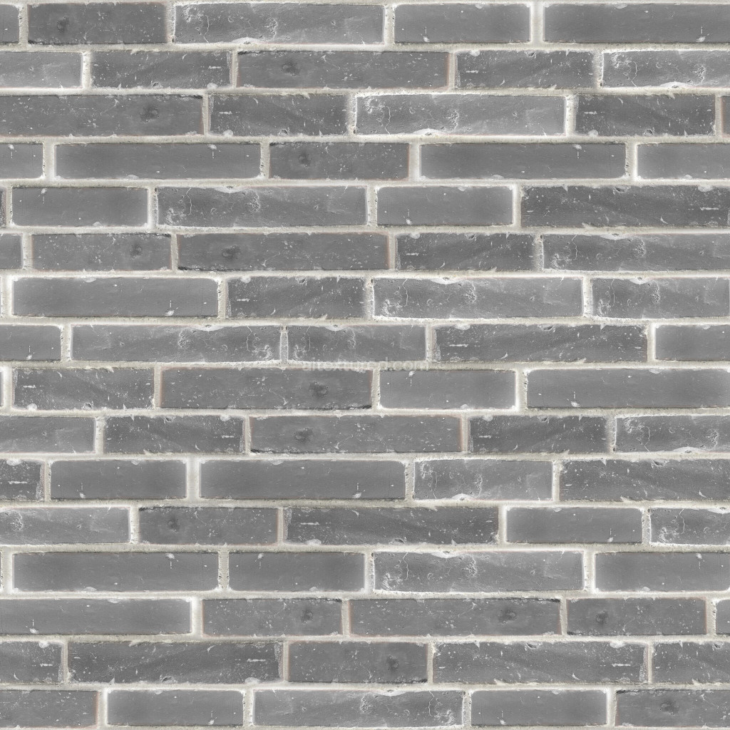 Seamless grey bricks PBR texture for 3D projects