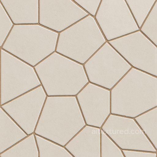 Porcelain Tiles Mosaic With Geometric Shapes And Matte Finish seamless Mosaic PBR texture