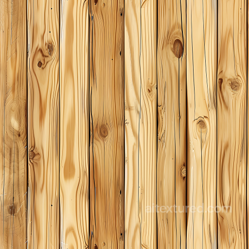 Light Pine Wood Planks PBR Texture with Detailed Grain and Knots seamless Wood PBR texture