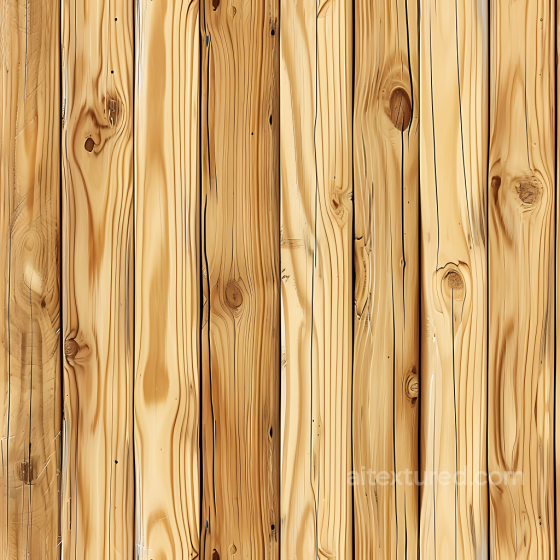 Light Pine Wood Planks PBR Texture with Detailed Grain and Knots Wood texture preview