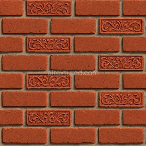 Decorative Red Brick Texture Seamless