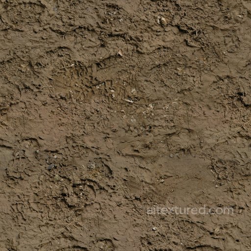 High-Quality Seamless Dirt Texture seamless Ground surface PBR texture