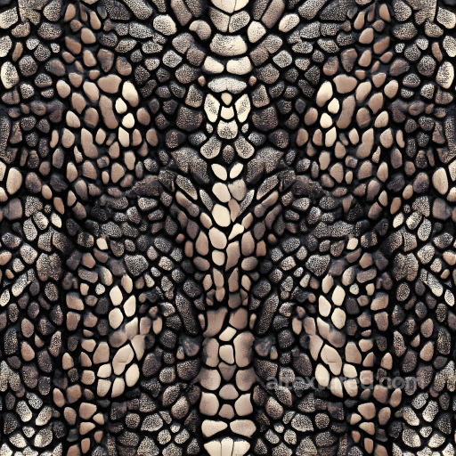 Reptilian Skin Texture With Intricate Scales And Pore Detail seamless Skin PBR texture