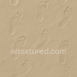 seamless Seamless 3d texture pbr 8k dry sand with footprint fading and shallow human prints texture 8k free download PBR