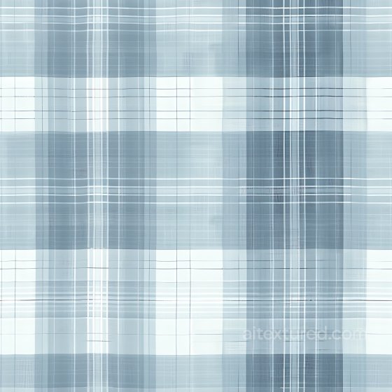 Seamless Blue and Gray Plaid Fabric 3D PBR Texture with Fine Weave Plaid texture preview