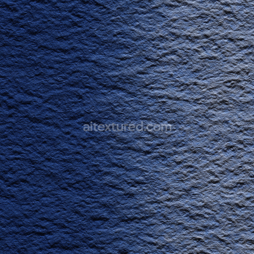 Seamless 3D Felt PBR Texture Featuring Dense Soft Blue Fiber Surface