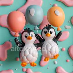 seamless Seamless 3D Inflated PBR Texture of Colorful Soft Vinyl Balloons and Playful Patterns texture 8k free download PBR