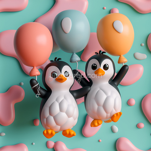 Seamless 3D Inflated Balloon Surface PBR Texture in Pastel Colors