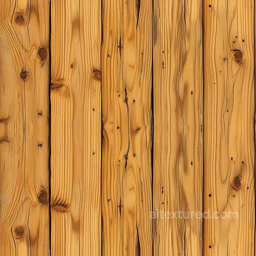 Light Pine Wood Planks PBR Texture with Distinctive Grain and Knots seamless Wood PBR texture
