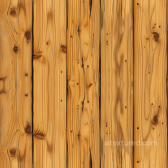 Light Pine Wood Planks PBR Texture with Distinctive Grain and Knots Wood texture preview
