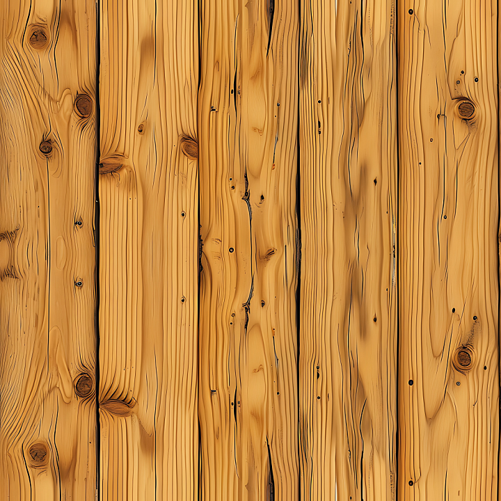 Light Pine Wood Planks with Distinctive Grain and Knots seamless PBR texture preview