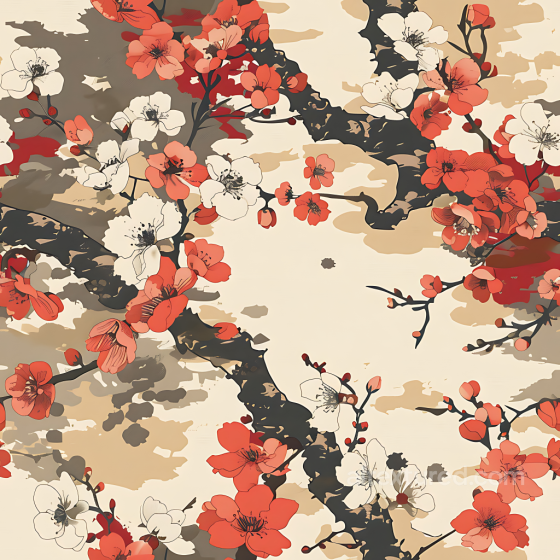 Camouflage PBR Texture Featuring Desert Floral Pattern with Organic Shapes Color Camouflage texture preview