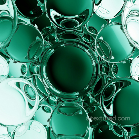 PBR Green Glass Texture Featuring Reflective Spheres Glass texture preview
