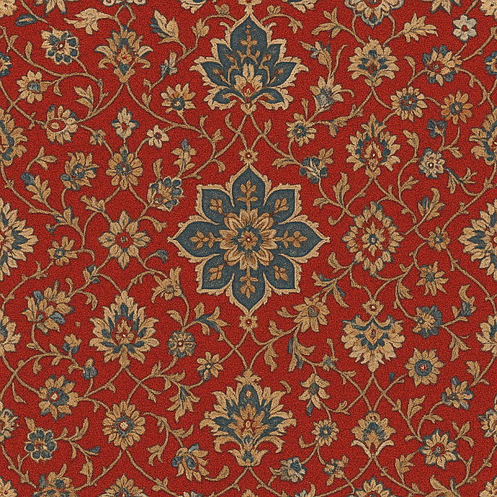 Polished Oriental Carpet seamless PBR texture preview