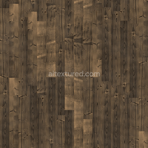 Wood Floor Seamless Pbr Texture Dark Grain Natural Tileable Plank