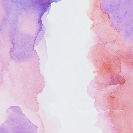 Watercolor Texture with Soft Purple and Pink Washes seamless Watercolor texture PBR texture