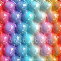 seamless Seamless 3D Inflated Bubble Vinyl Texture with Vibrant Gradient Colors texture 8k free download PBR