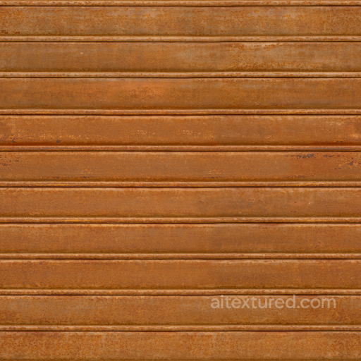 Rusty Metal - Weathered Dented Metal Old Rusty Shutter seamless Metal PBR texture