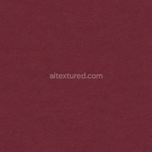 Seamless 3D PBR Texture of Maroon Pebbled Leather with Fine Grain Surface