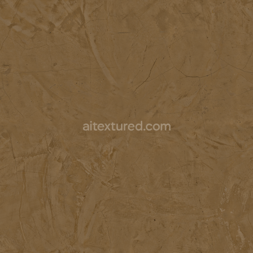 Clay Floor — Flat Cracked Floor Brown Discolored Clay — PBR seamless 3D texture
