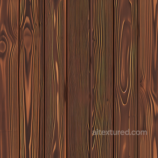 Burnt Wood Planks PBR Texture with Deep Grain and Warm Tones seamless Wood PBR texture