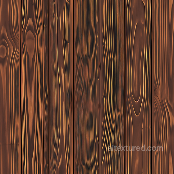Burnt Wood Planks PBR Texture with Deep Grain and Warm Tones Wood texture preview