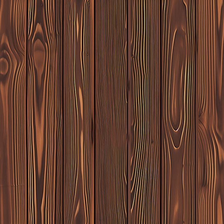 Burnt Wood Planks with Deep Grain and Warm Tones seamless PBR texture preview