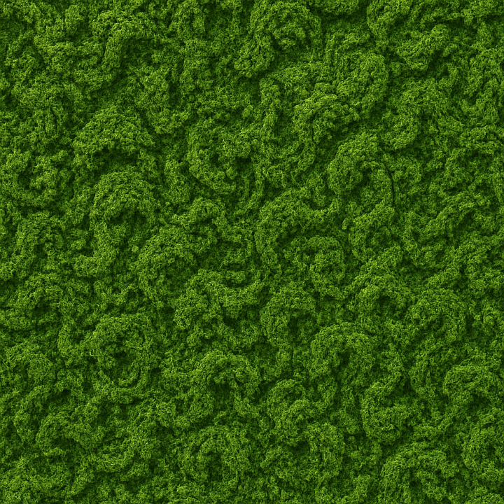 Decorative Green Moss seamless PBR texture preview