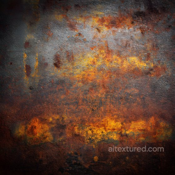 Rusty Metal PBR Texture with Cracked Surface and Holes Rust texture preview