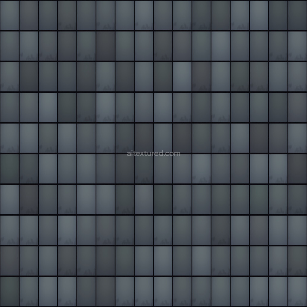 Seamless PBR facade texture in dark tones