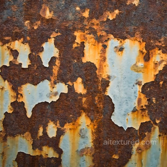 Rust Texture of Rusty Metal Surface Featuring Peeling Paint and Holes Rust texture preview