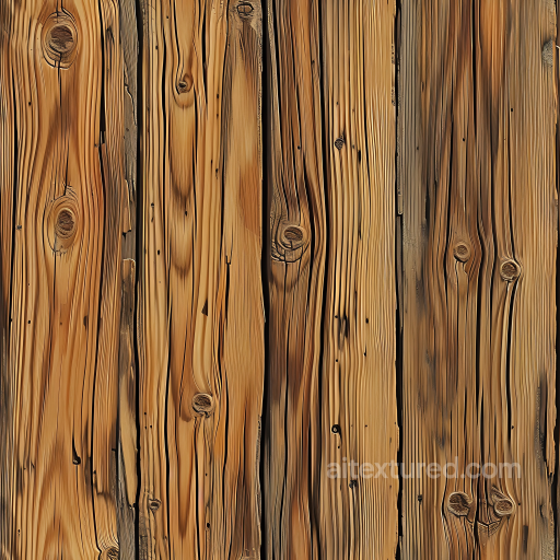 Weathered Pine Wood Planks PBR Texture with Knots and Grain seamless Wood PBR texture